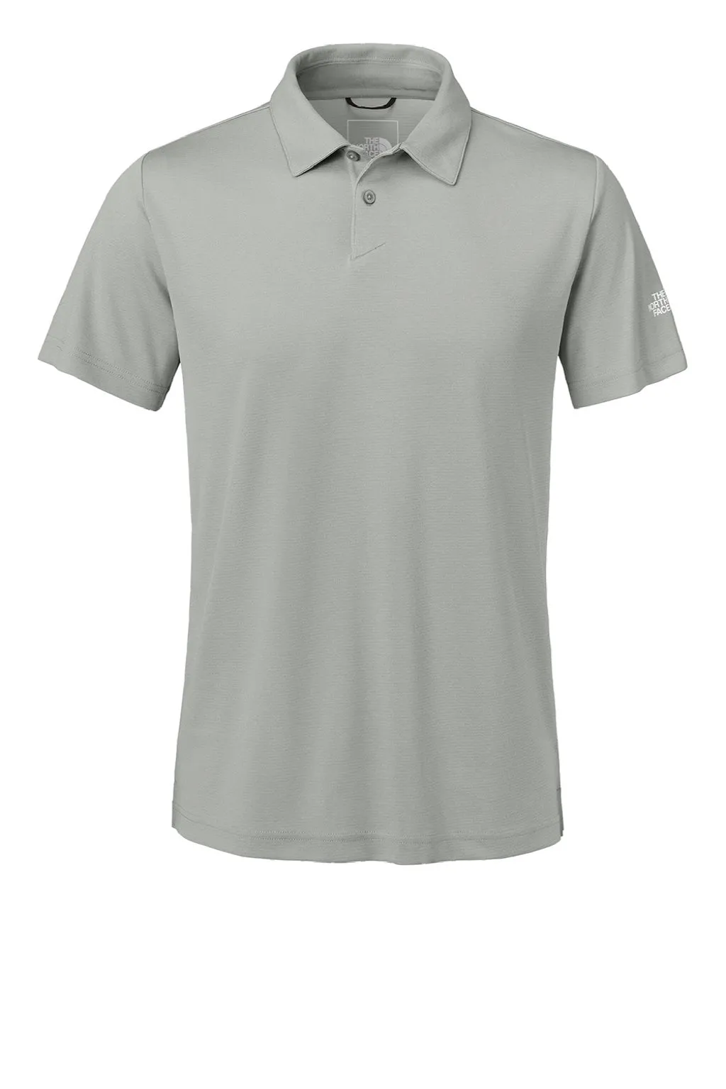 The North Face Mens Ambition Moisture Wicking Short Sleeve Polo Shirt - Heather Meld Grey