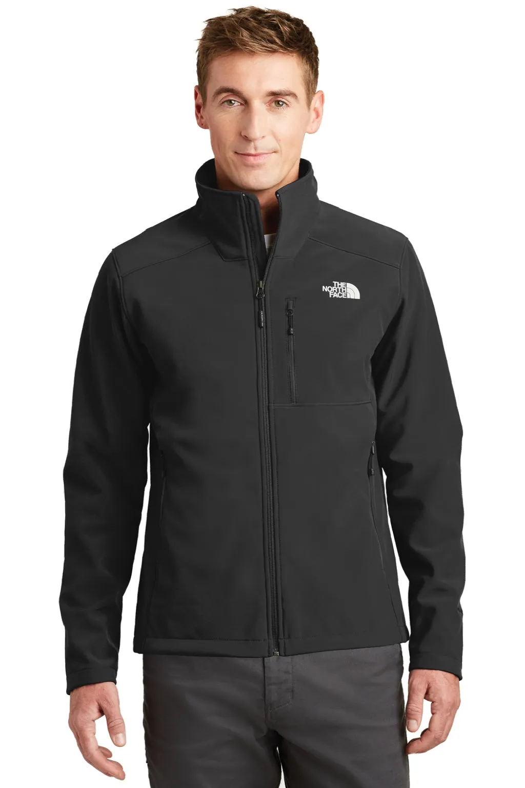 The North Face Mens Apex Barrier Wind & Water Resistant Full Zip Jacket - Black