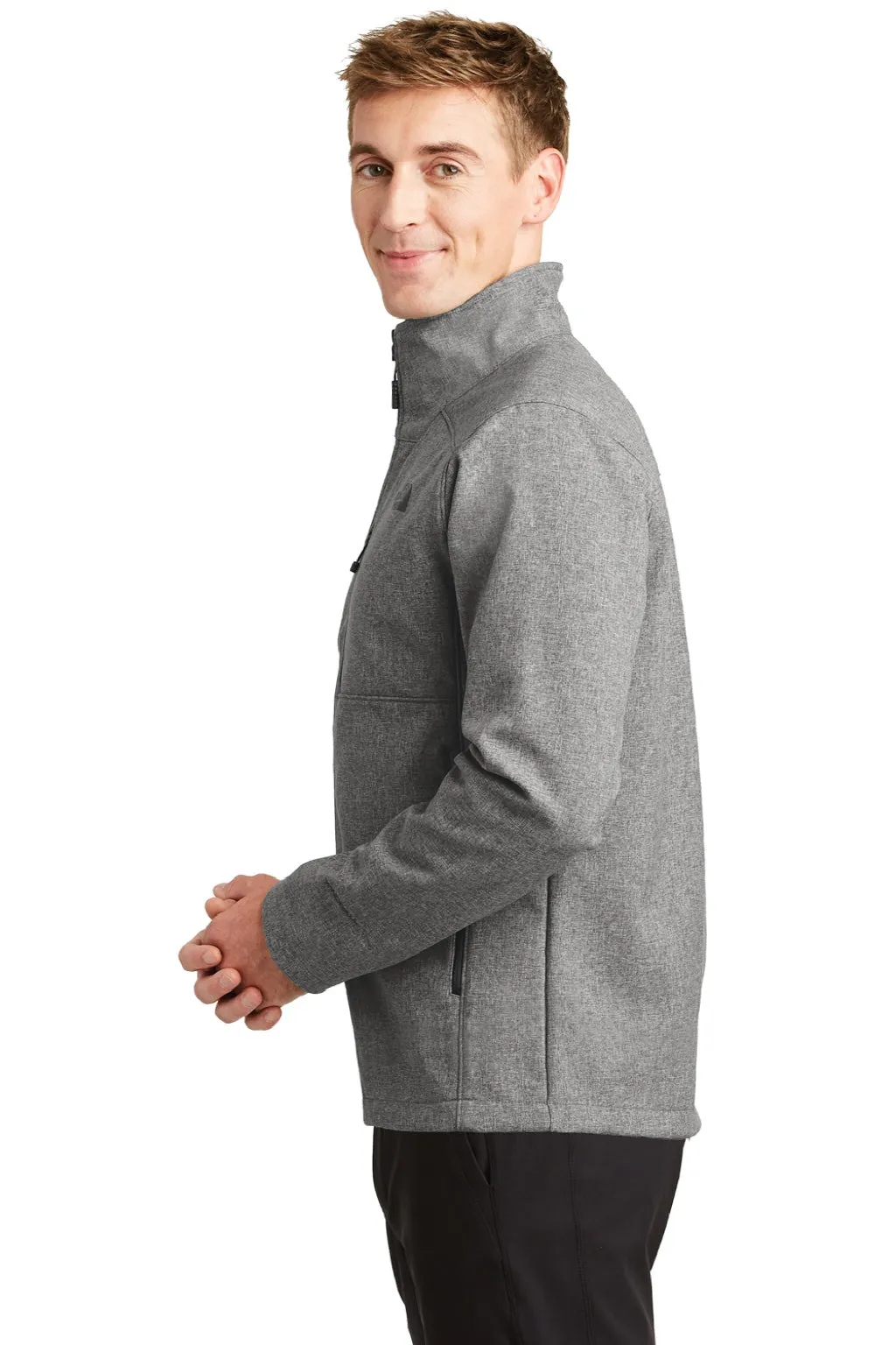 The North Face Mens Apex Barrier Wind & Water Resistant Full Zip Jacket - Heather Medium Grey
