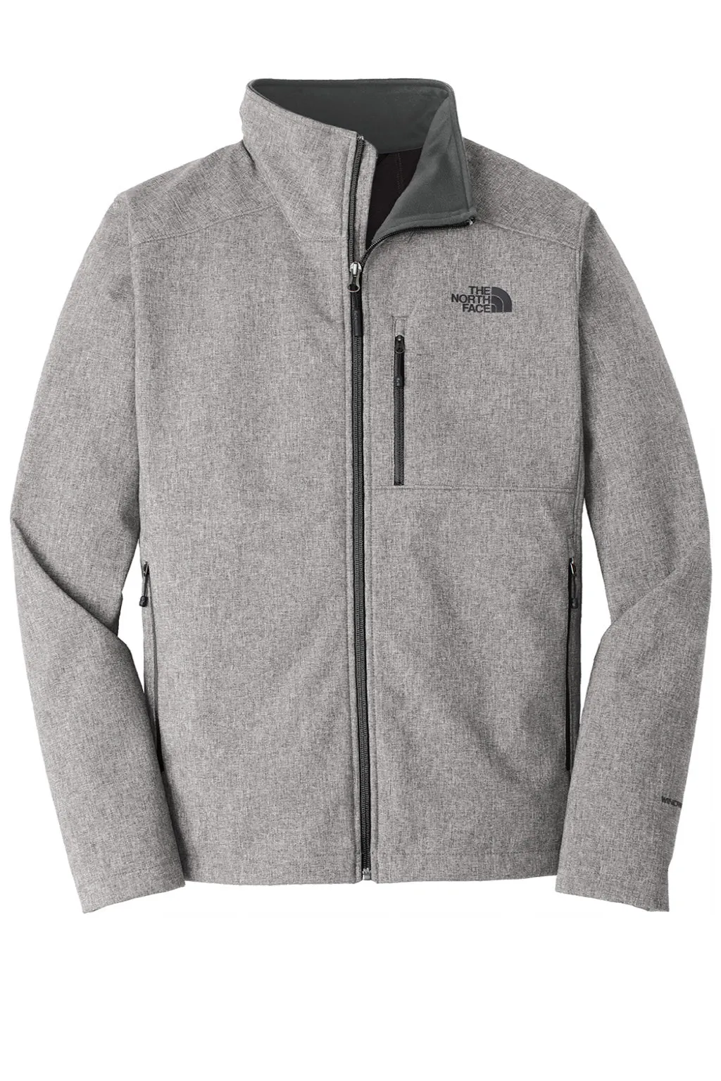 The North Face Mens Apex Barrier Wind & Water Resistant Full Zip Jacket - Heather Medium Grey