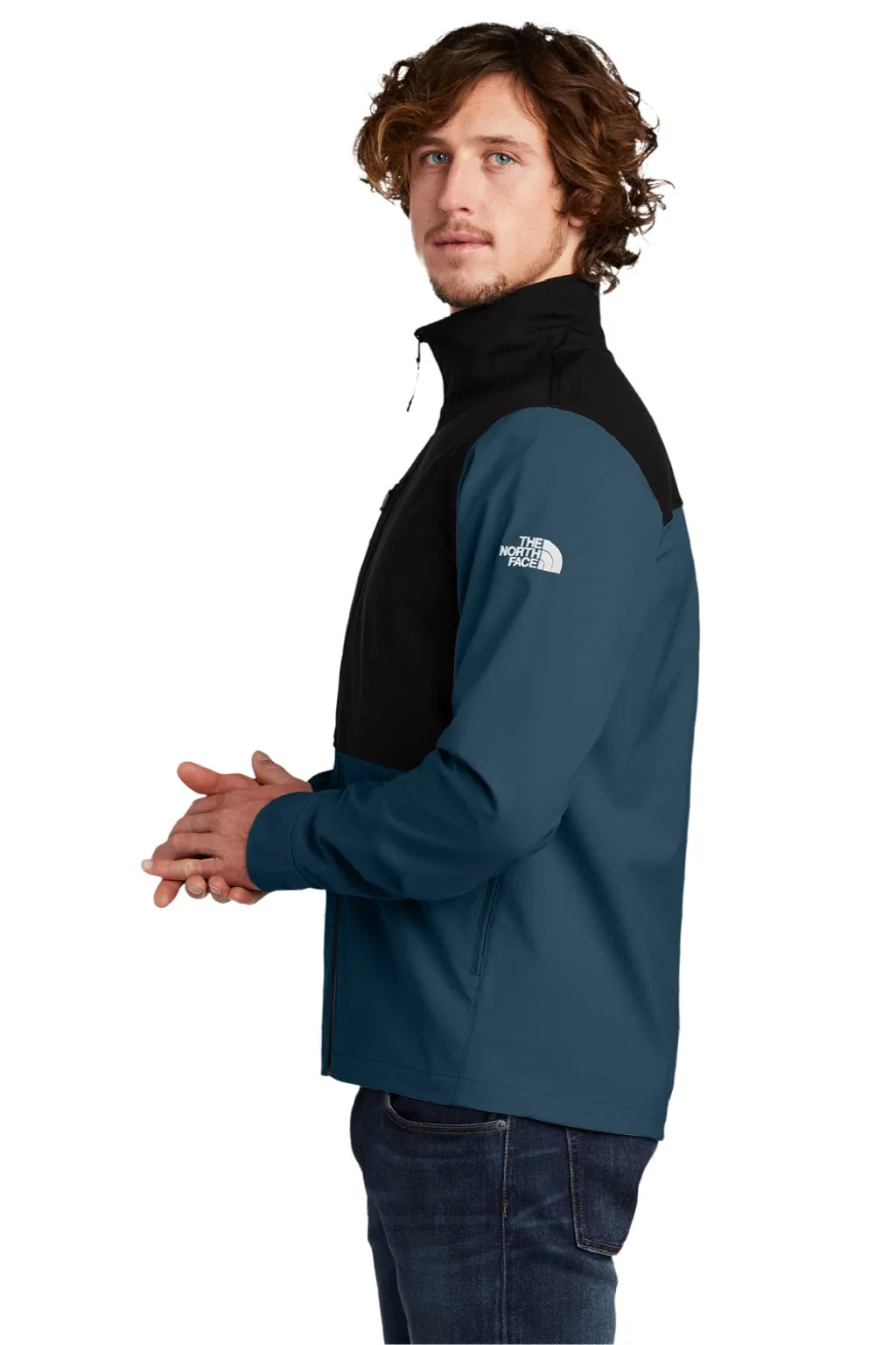 The North Face Mens Castle Rock Wind & Water Resistant Full Zip Jacket - Blue Wing