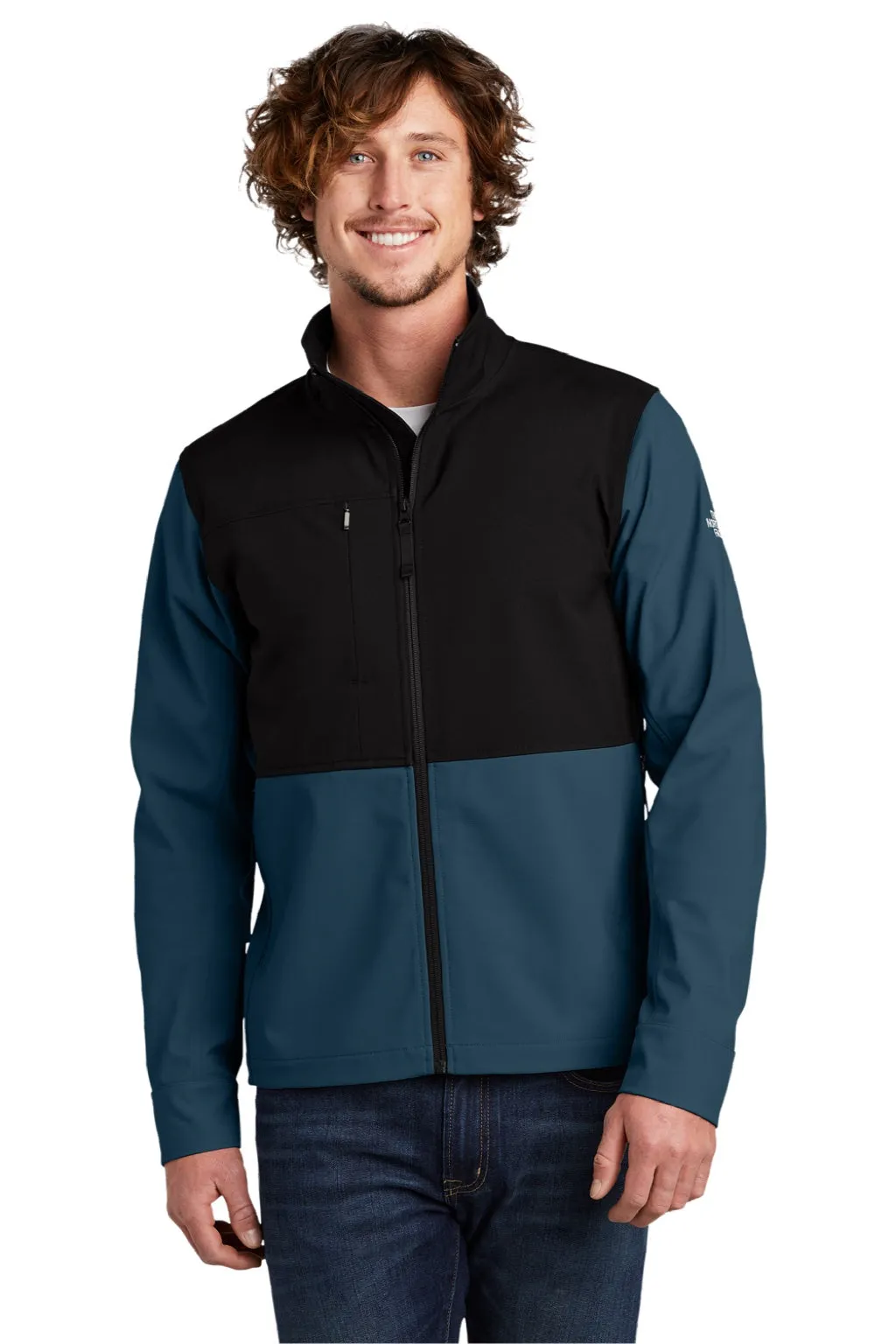 The North Face Mens Castle Rock Wind & Water Resistant Full Zip Jacket - Blue Wing