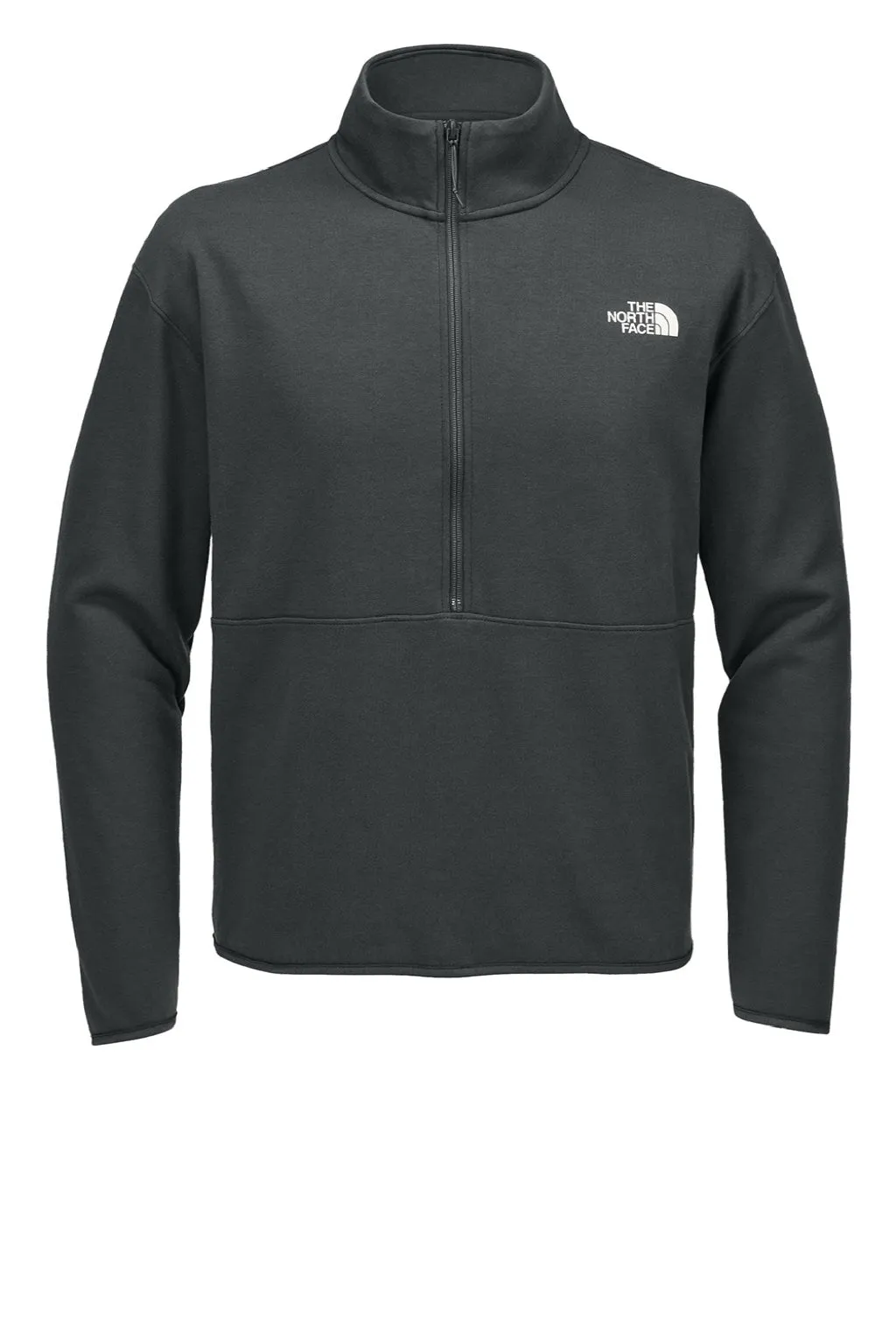 The North Face Mens Double Knit 1/4 Zip Fleece Jacket - Asphalt Grey