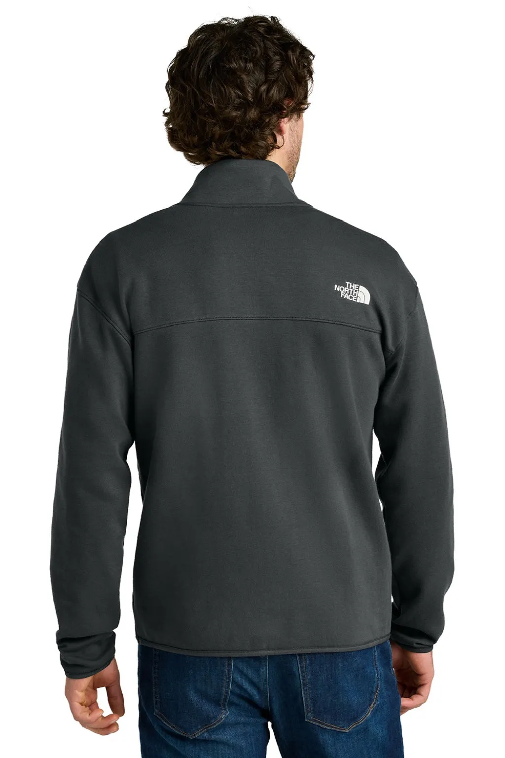 The North Face Mens Double Knit 1/4 Zip Fleece Jacket - Asphalt Grey