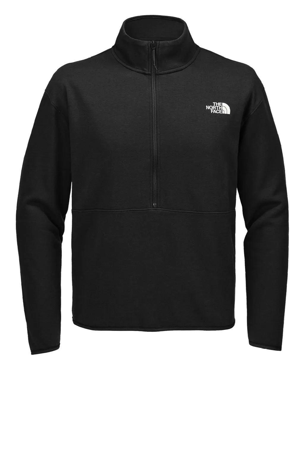 The North Face Mens Double Knit 1/4 Zip Fleece Jacket - Black