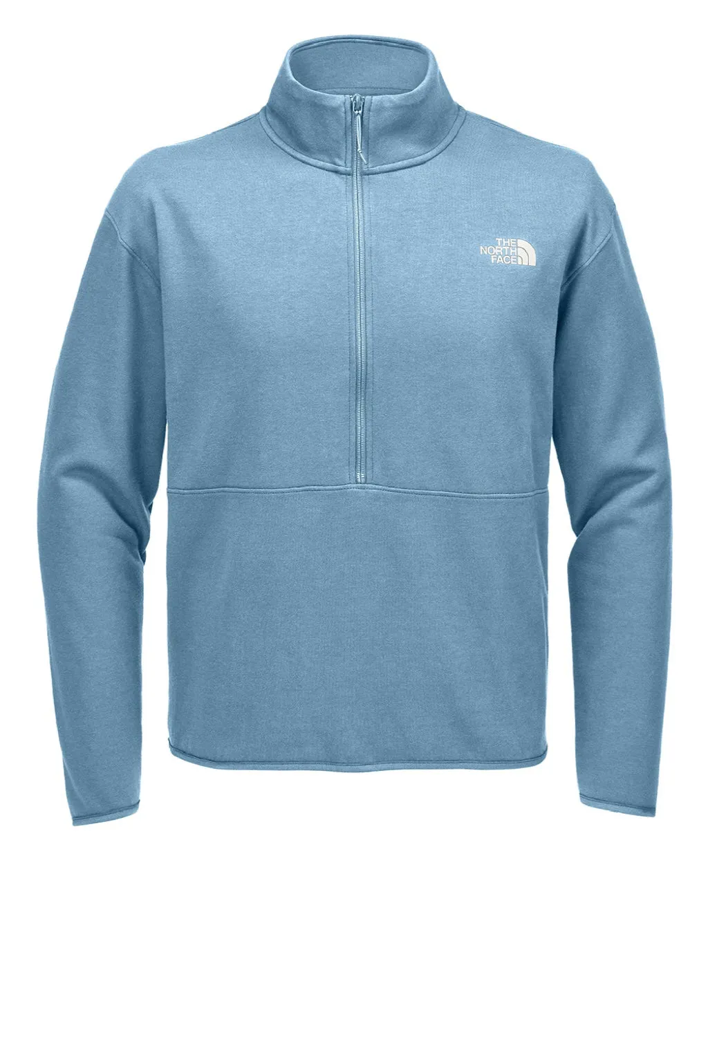 The North Face Mens Double Knit 1/4 Zip Fleece Jacket - Steel Blue