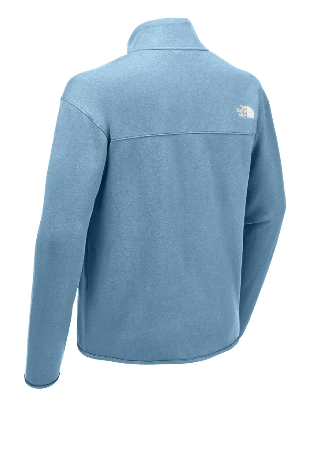 The North Face Mens Double Knit 1/4 Zip Fleece Jacket - Steel Blue