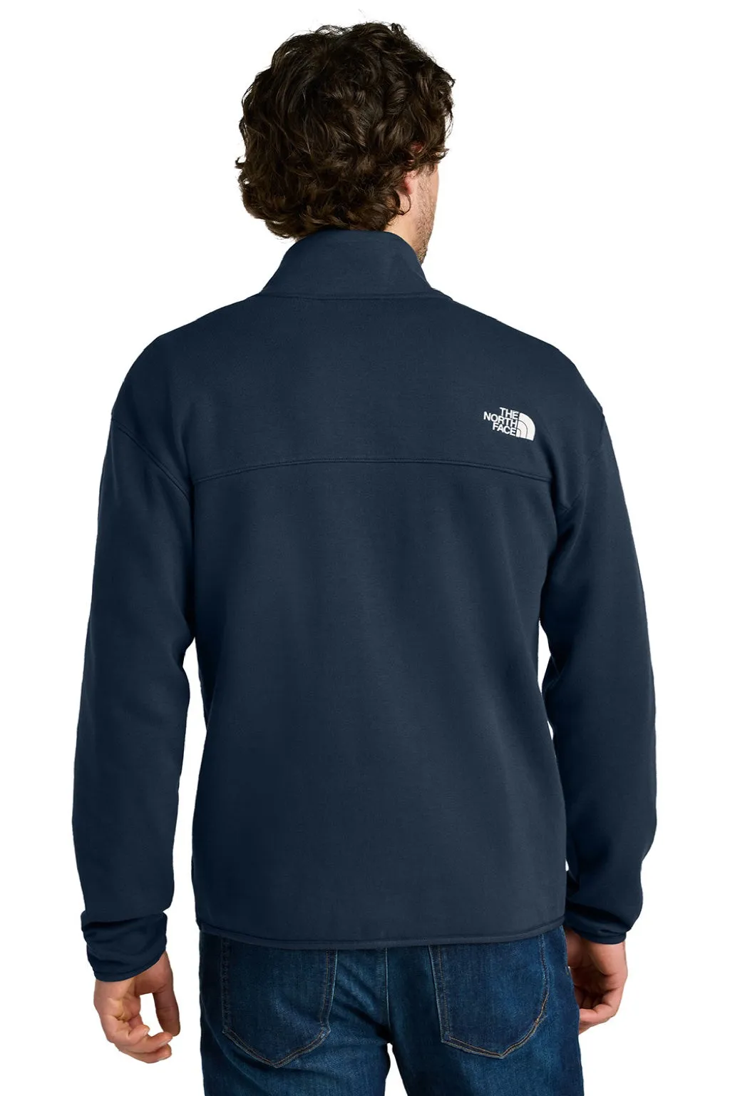 The North Face Mens Double Knit 1/4 Zip Fleece Jacket - Summit Navy Blue