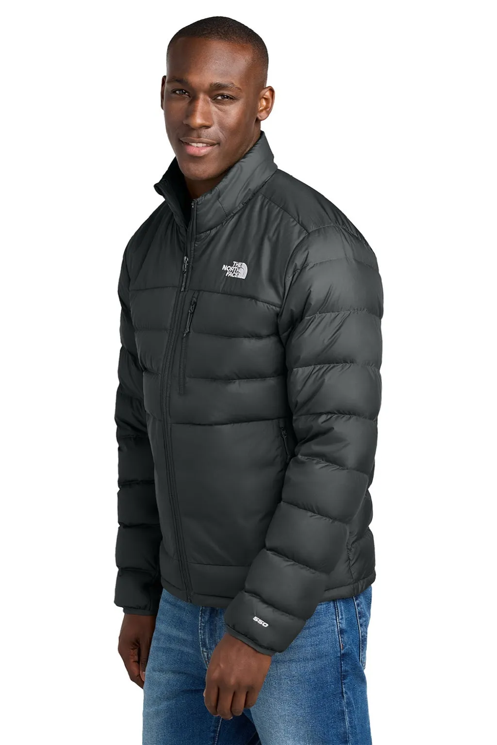 The North Face Mens Down Hybrid Water Resistant Full Zip Jacket - Black