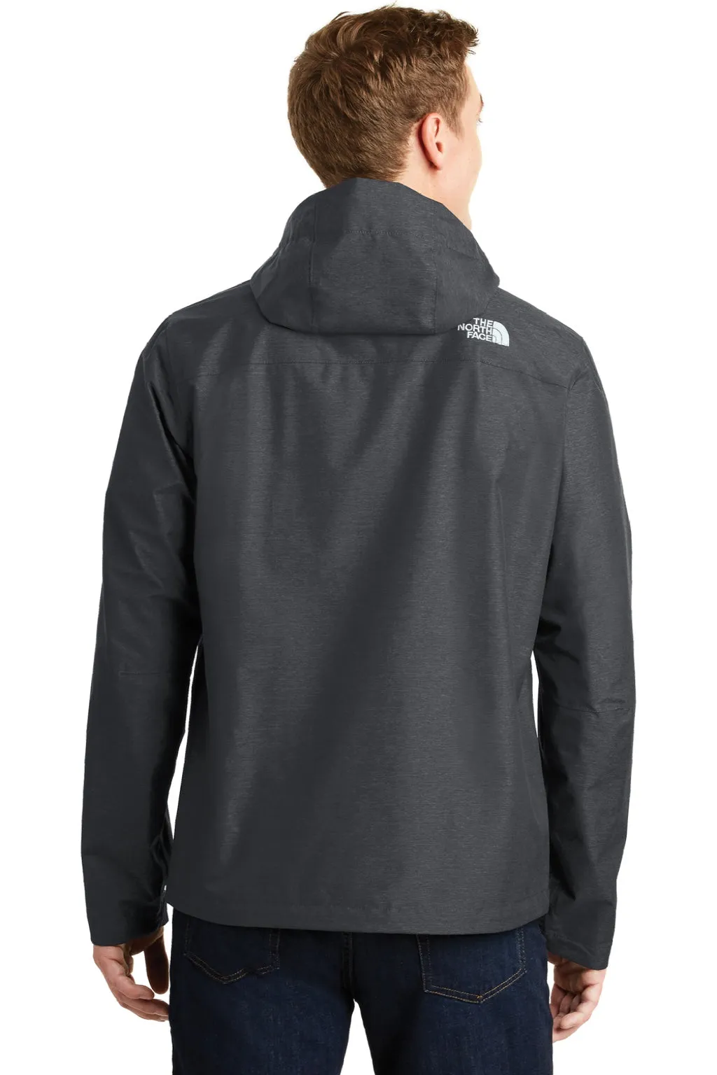 The North Face Mens DryVent Windproof & Waterproof Full Zip Hooded Jacket - Heather Dark Grey