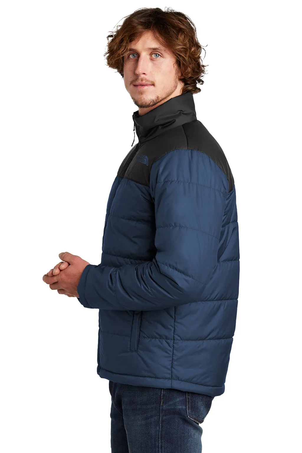 The North Face Mens Everyday Water Resistant Insulated Full Zip Jacket - Shady Blue