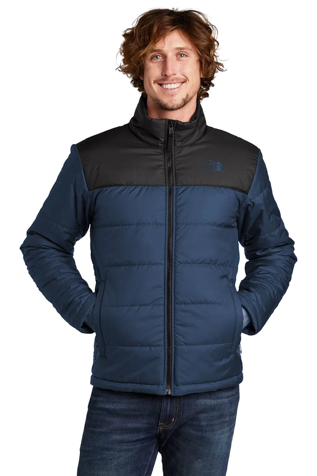 The North Face Mens Everyday Water Resistant Insulated Full Zip Jacket - Shady Blue