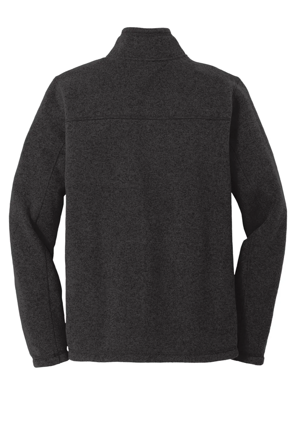 The North Face Mens Full Zip Sweater Fleece Jacket - Heather Black