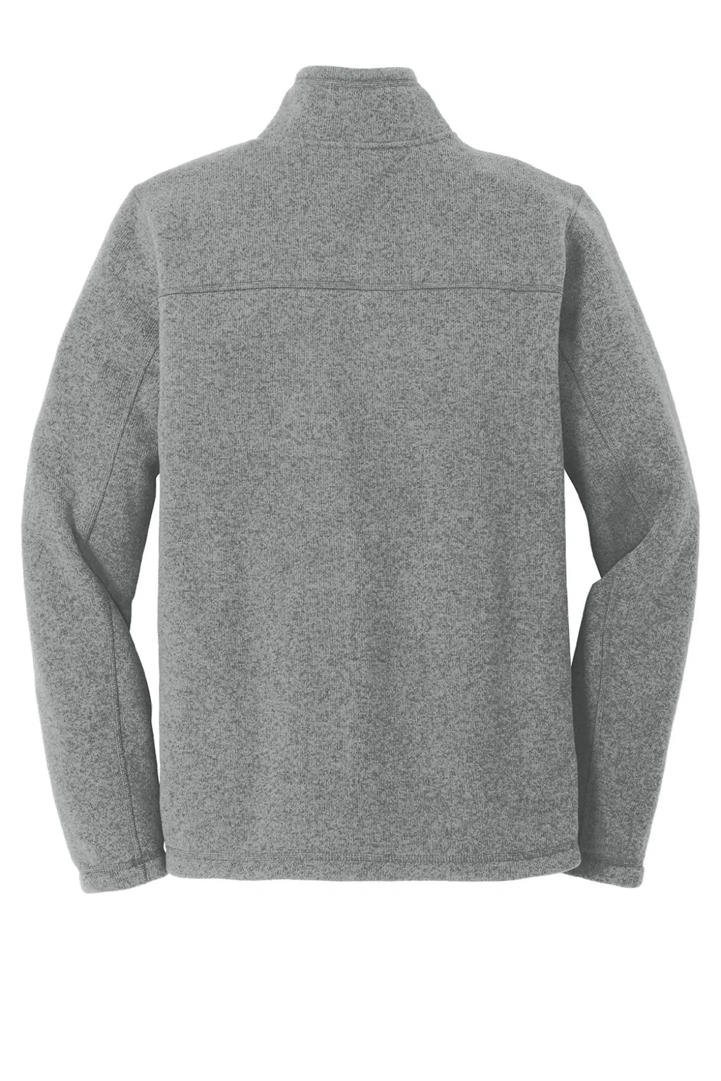 The North Face Mens Full Zip Sweater Fleece Jacket - Heather Medium Grey