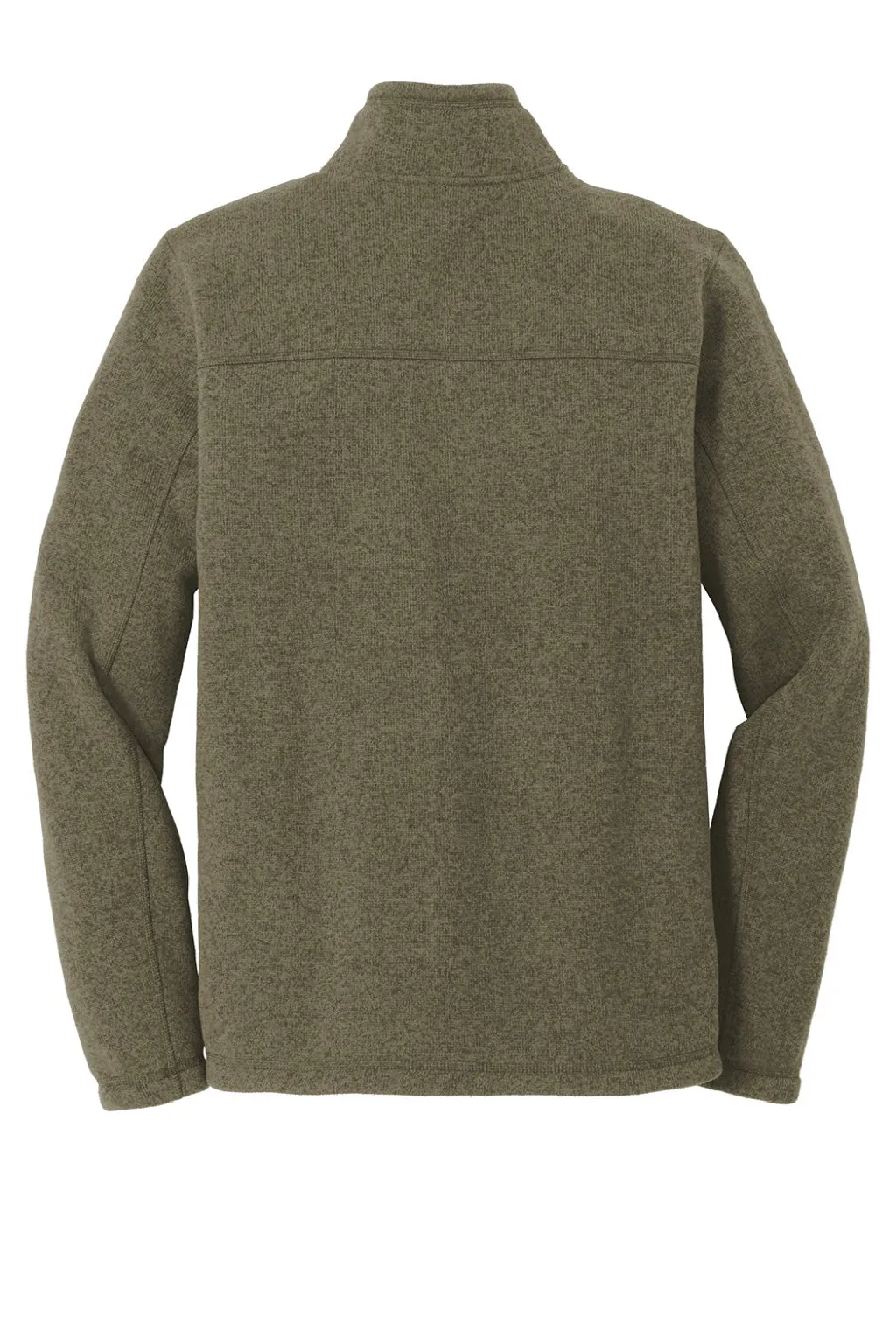 The North Face Mens Full Zip Sweater Fleece Jacket - Heather New Taupe Green