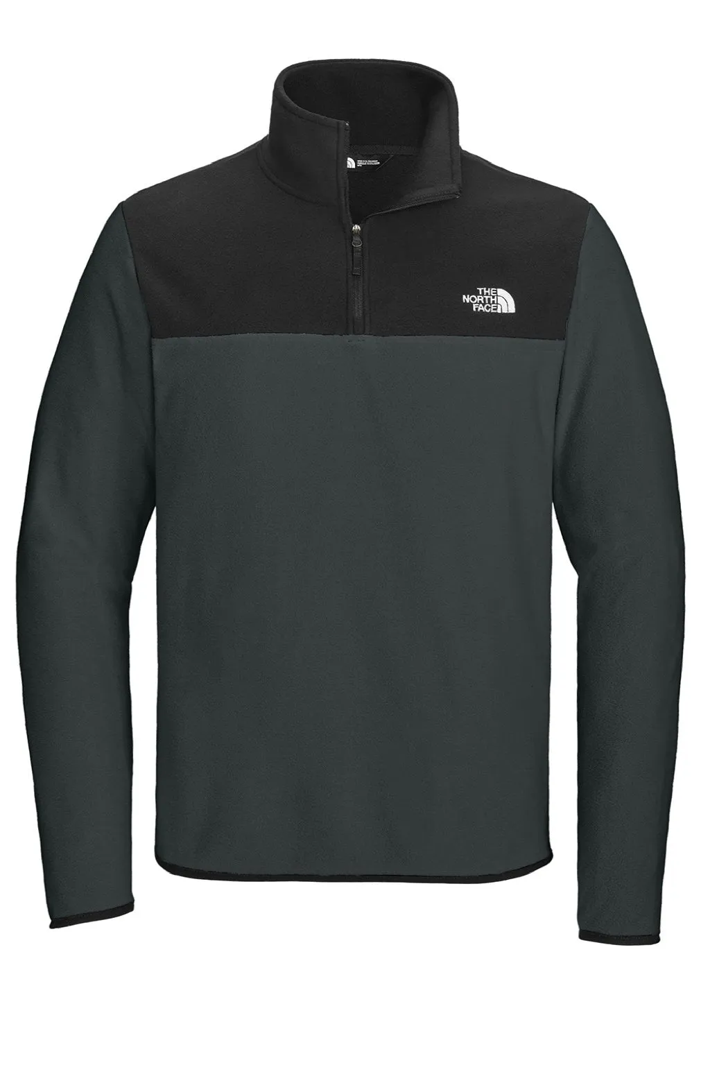 The North Face Mens Glacier Fleece 1/4 Zip Jacket - Asphalt Grey/Black
