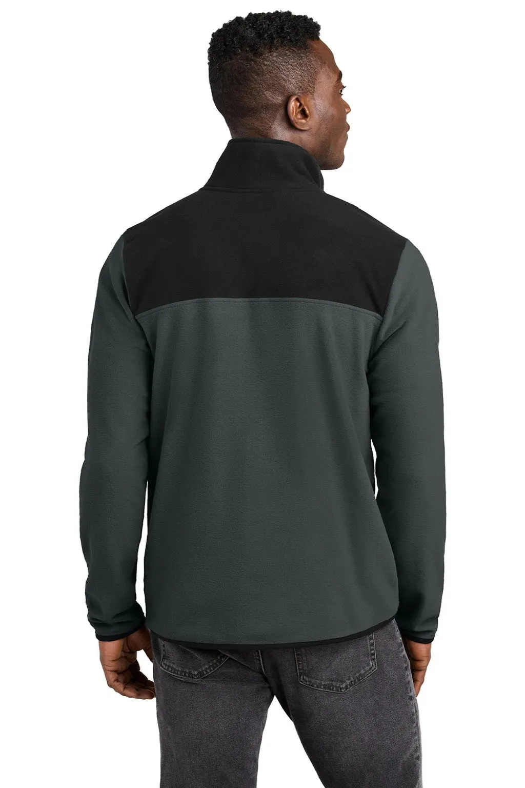 The North Face Mens Glacier Fleece 1/4 Zip Jacket - Asphalt Grey/Black