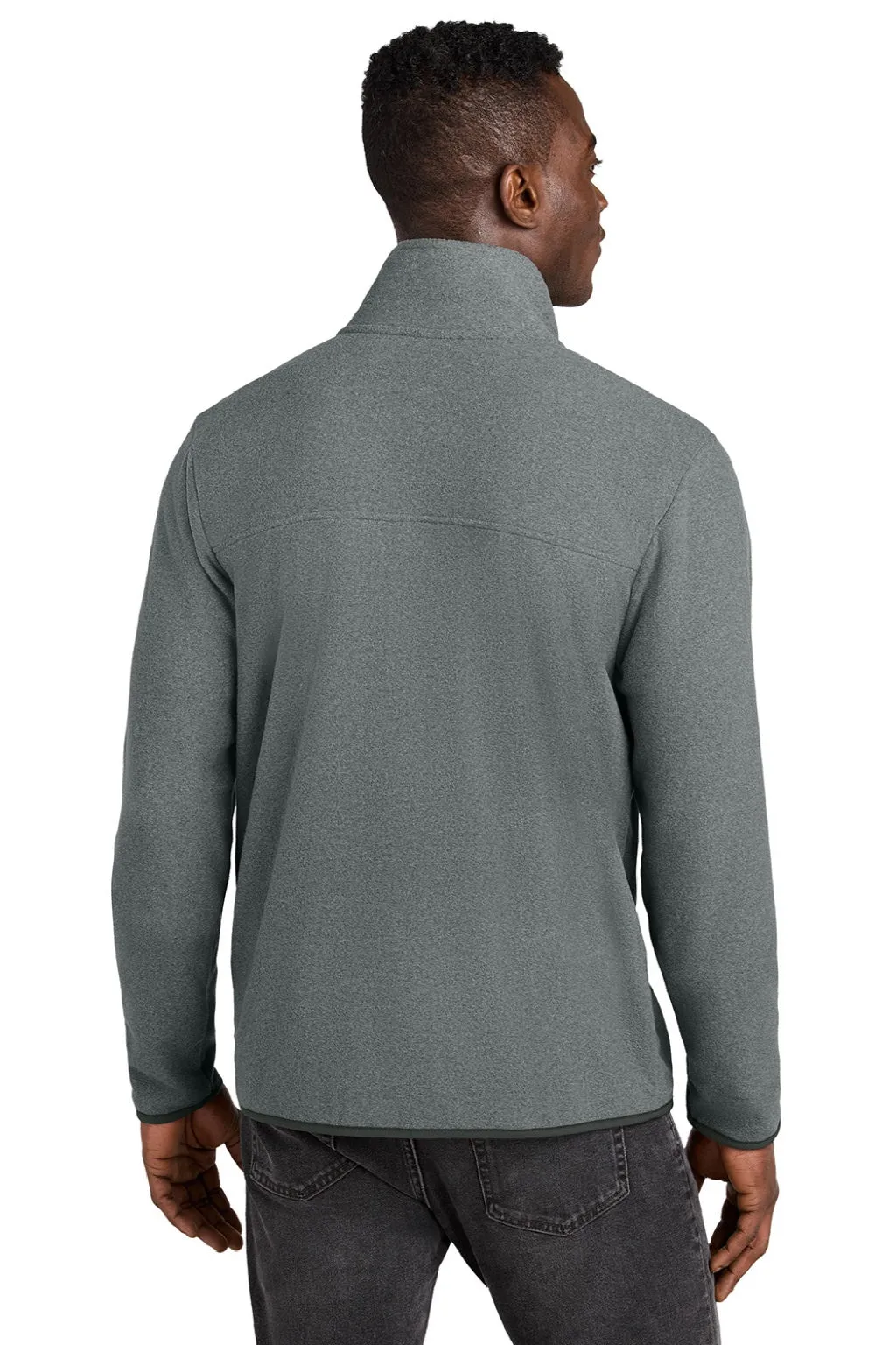 The North Face Mens Glacier Fleece 1/4 Zip Jacket - Heather Medium Grey