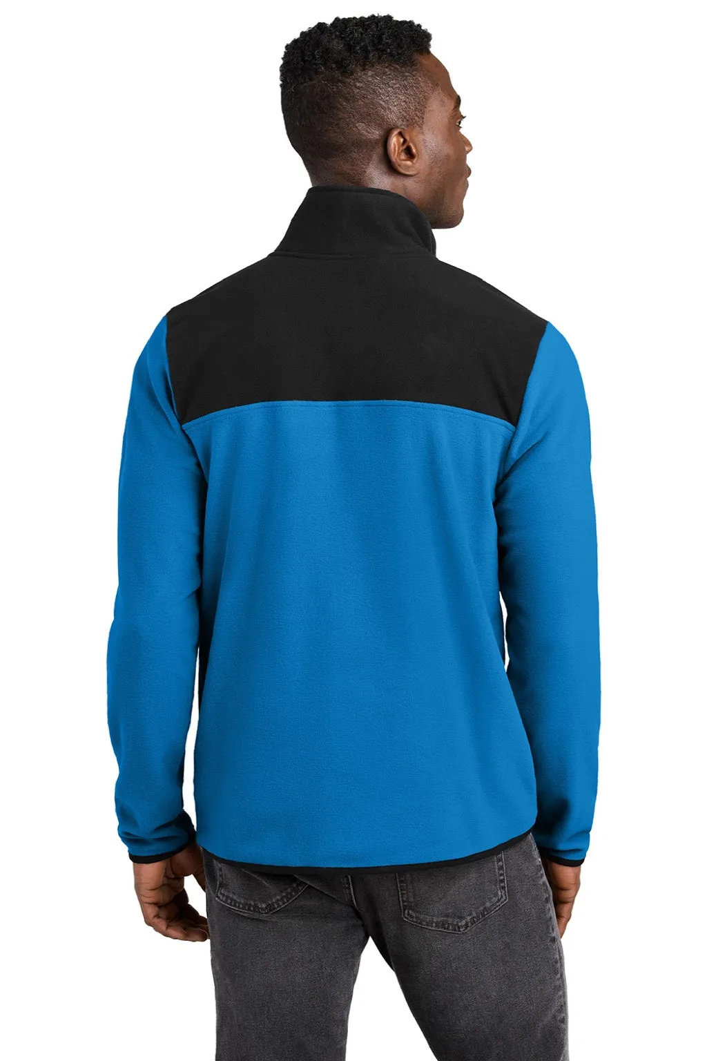 The North Face Mens Glacier Fleece 1/4 Zip Jacket - Hero Blue/Black