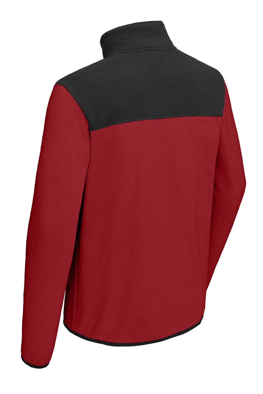 The North Face Mens Glacier Fleece 1/4 Zip Jacket - Rage Red/Black