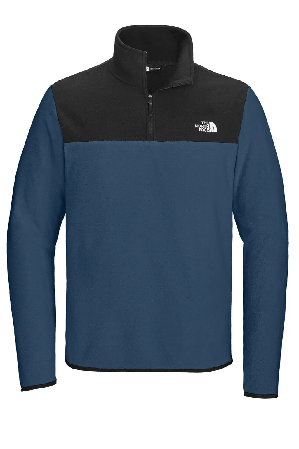 The North Face Mens Glacier Fleece 1/4 Zip Jacket - Shady Blue/Black