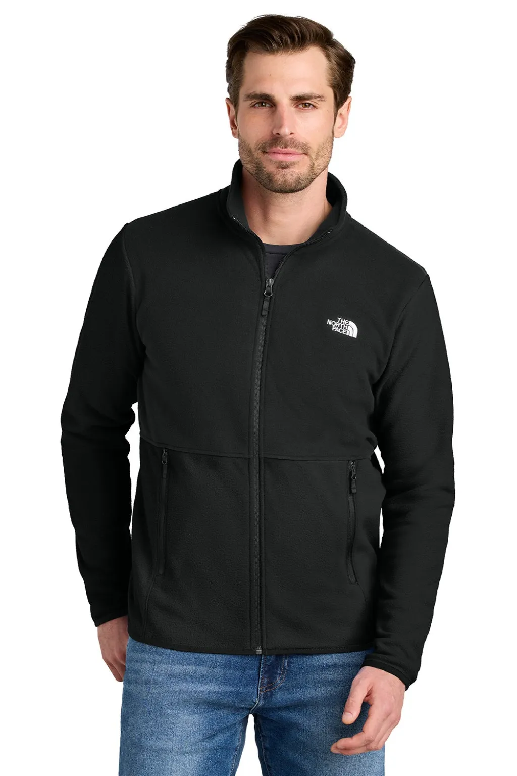 The North Face Mens Glacier Fleece Full Zip Jacket - Black