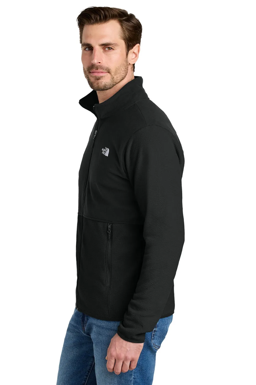 The North Face Mens Glacier Fleece Full Zip Jacket - Black