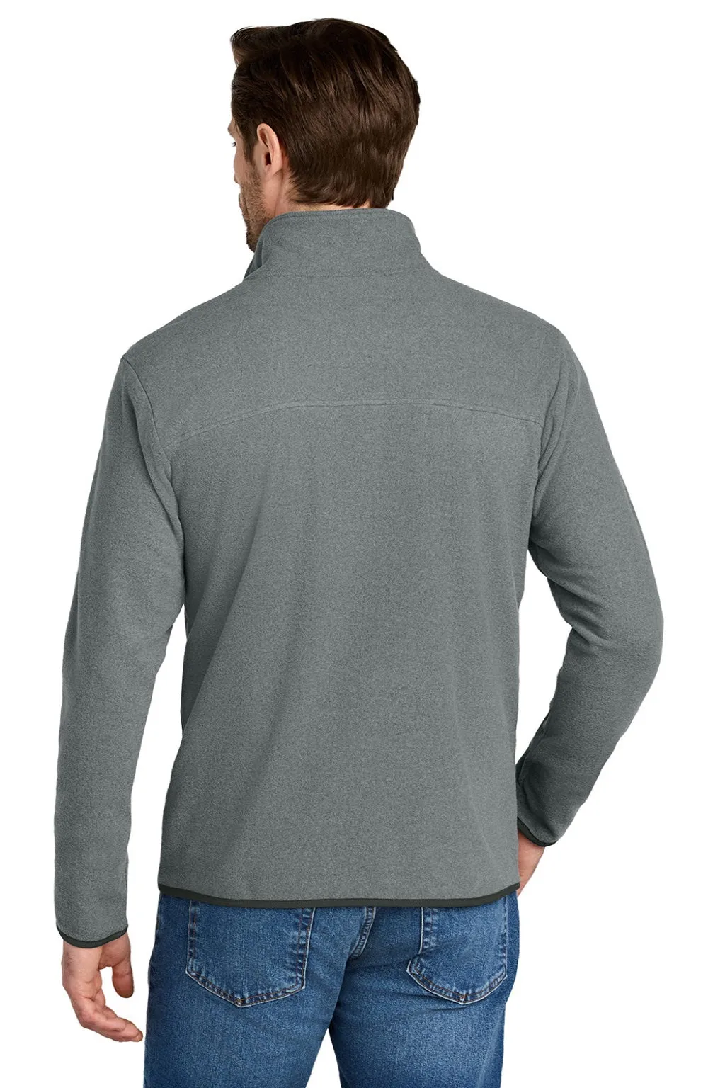 The North Face Mens Glacier Fleece Full Zip Jacket - Heather Medium Grey