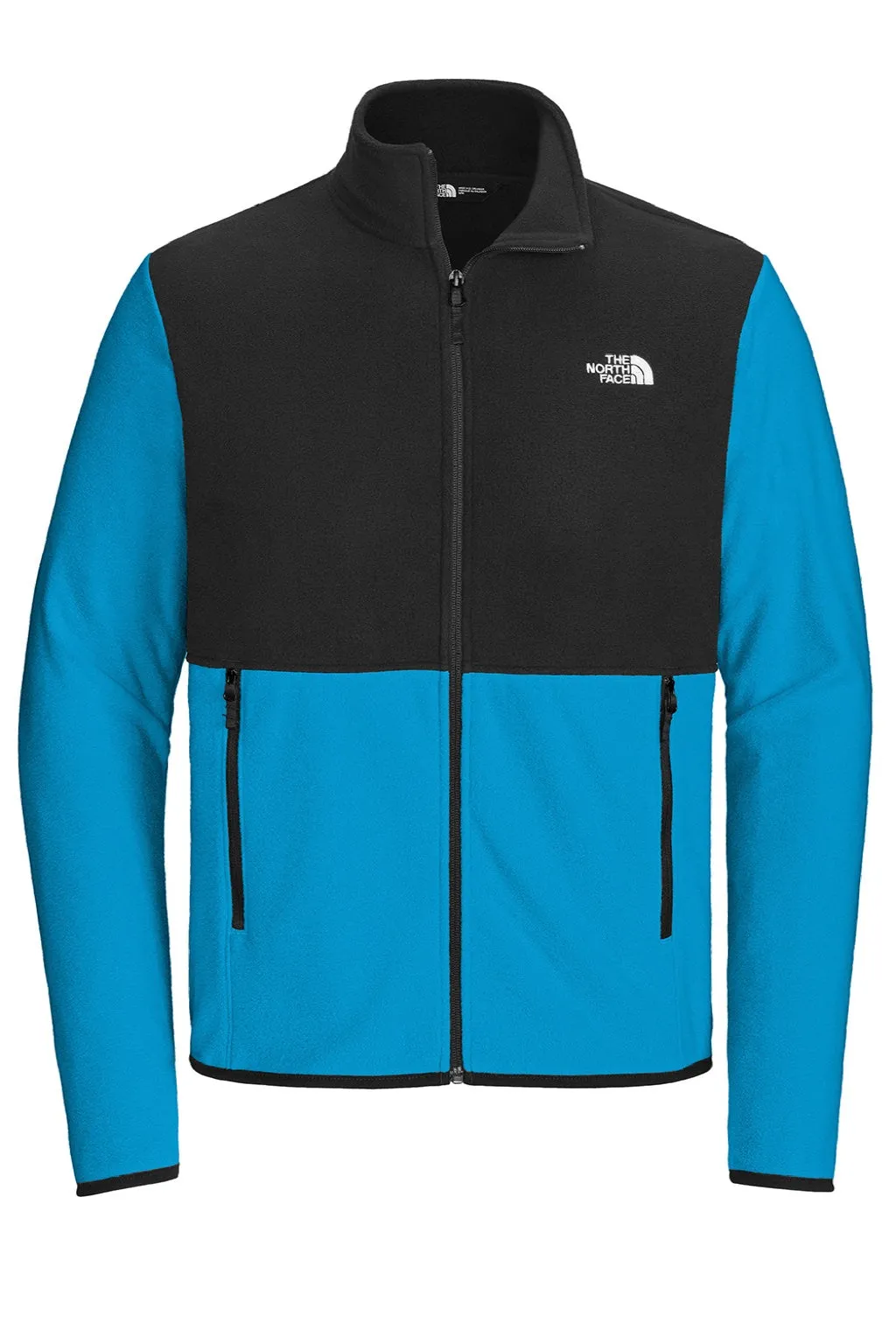 The North Face Mens Glacier Fleece Full Zip Jacket - Hero Blue/Black