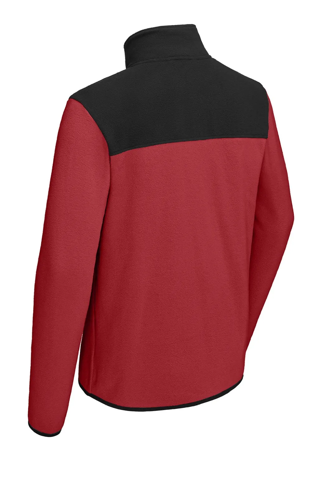 The North Face Mens Glacier Fleece Full Zip Jacket - Rage Red/Black