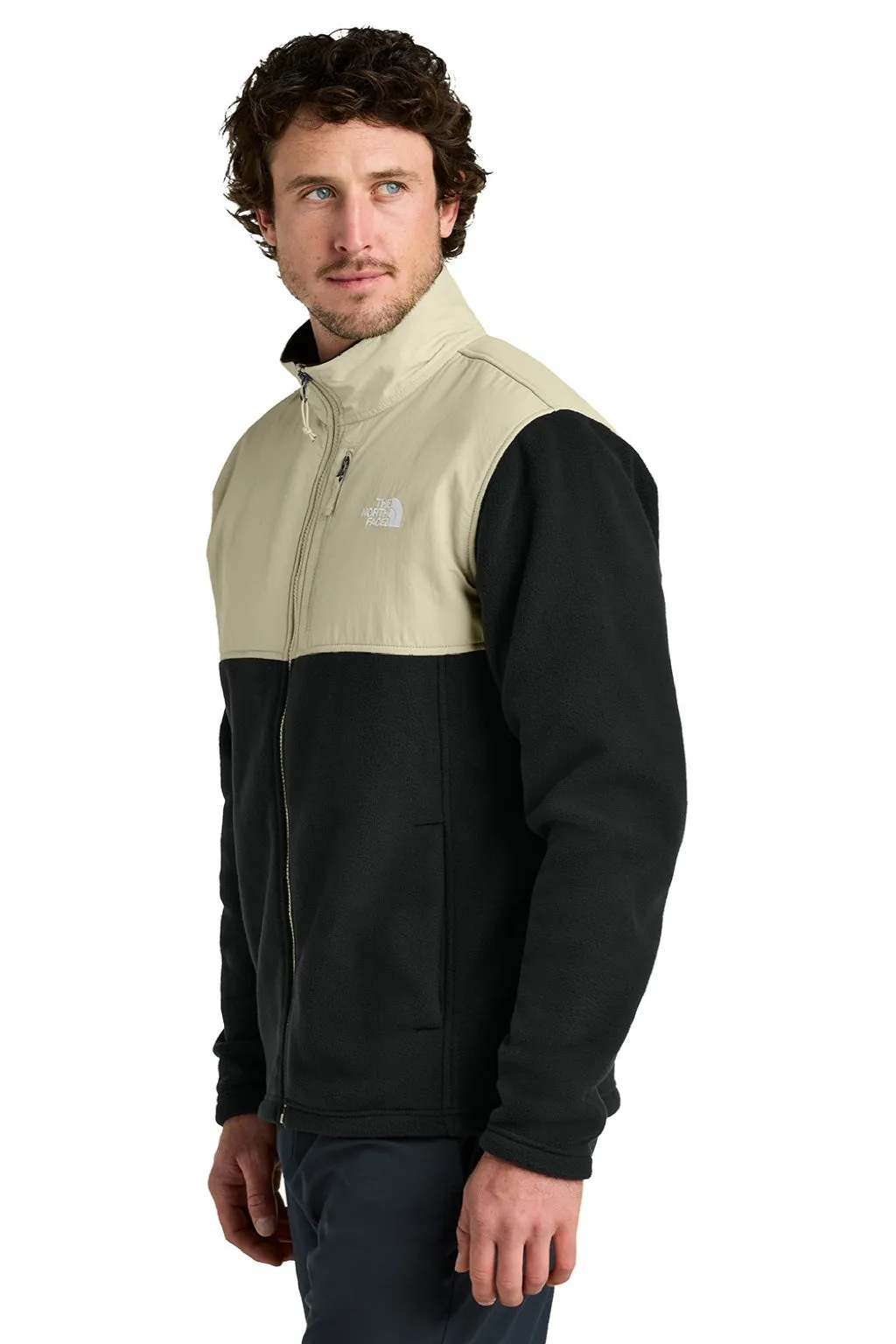 The North Face Mens Highest Peak Fleece Full Zip Jacket - Black/Gravel Grey