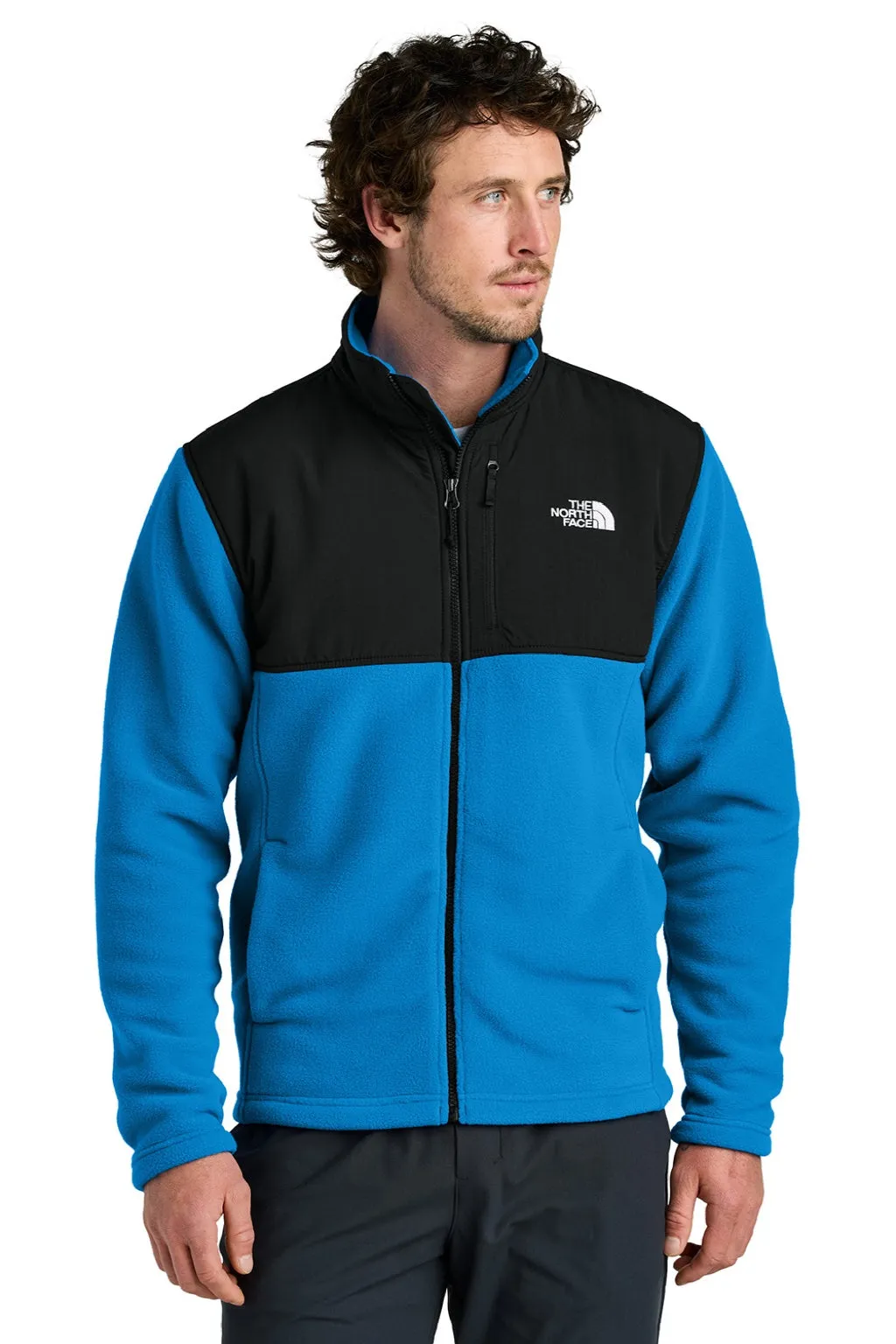 The North Face Mens Highest Peak Fleece Full Zip Jacket - Hero Blue/Black