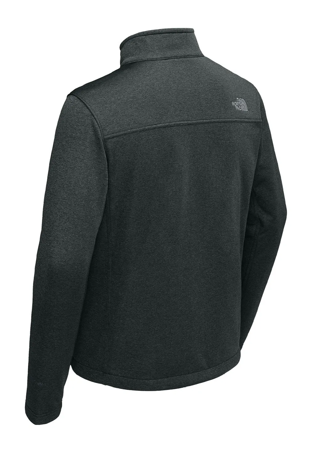 The North Face Mens Ridgewall Wind & Water Resistant Soft Shell Full Zip Jacket - Heather Dark Grey