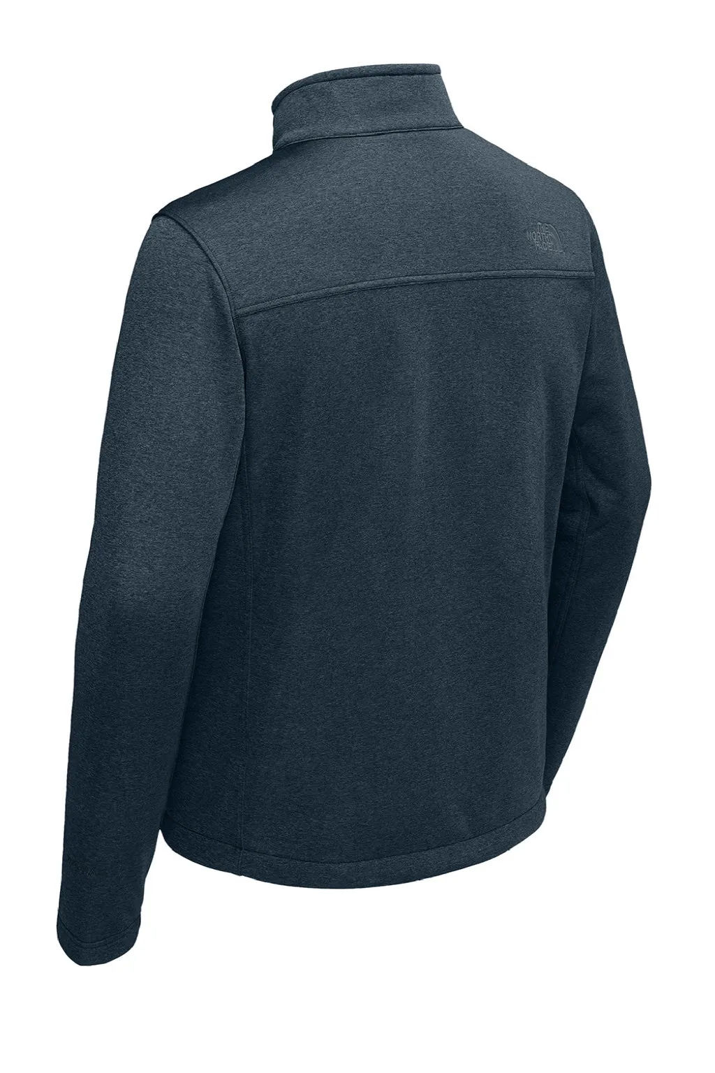 The North Face Mens Ridgewall Wind & Water Resistant Soft Shell Full Zip Jacket - Heather Urban Navy Blue