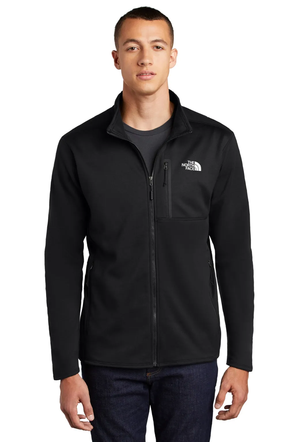 The North Face Mens Skyline Full Zip Fleece Jacket - Black