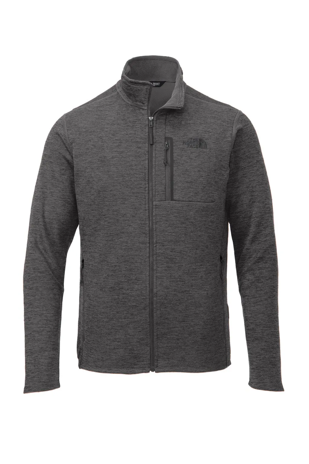 The North Face Mens Skyline Full Zip Fleece Jacket - Heather Dark Grey