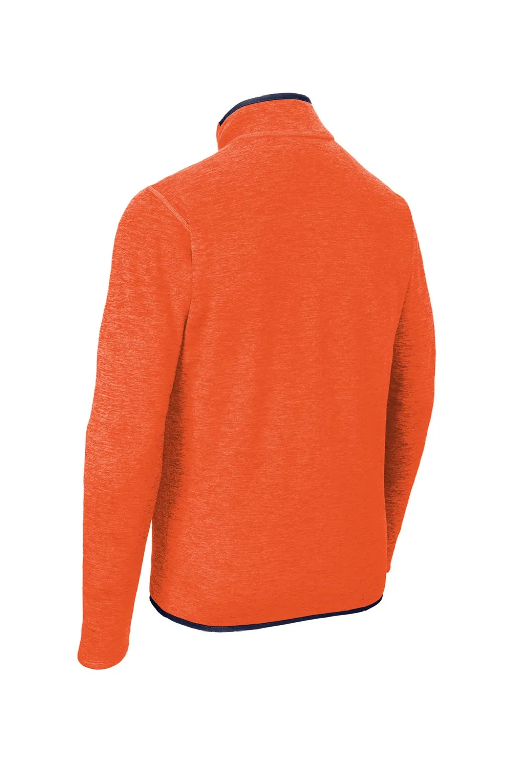 The North Face Mens Skyline Full Zip Fleece Jacket - Heather Zion Orange/Urban Navy Blue