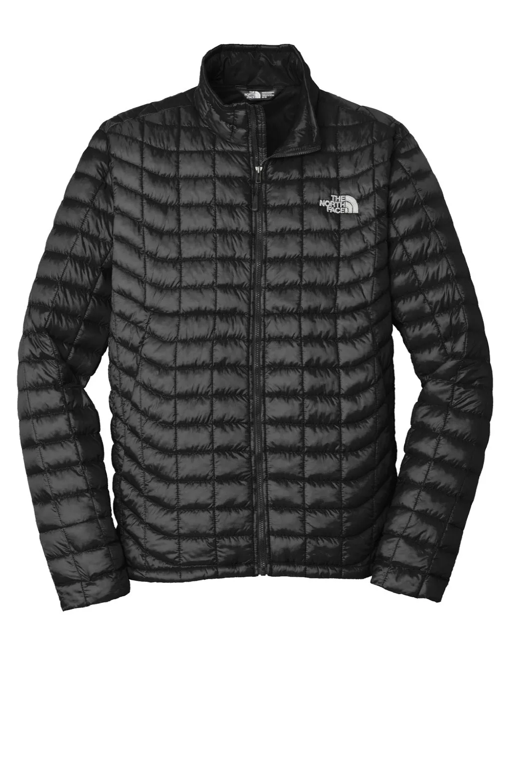 The North Face Mens ThermoBall Trekker Water Resistant Full Zip Jacket - Matte Black