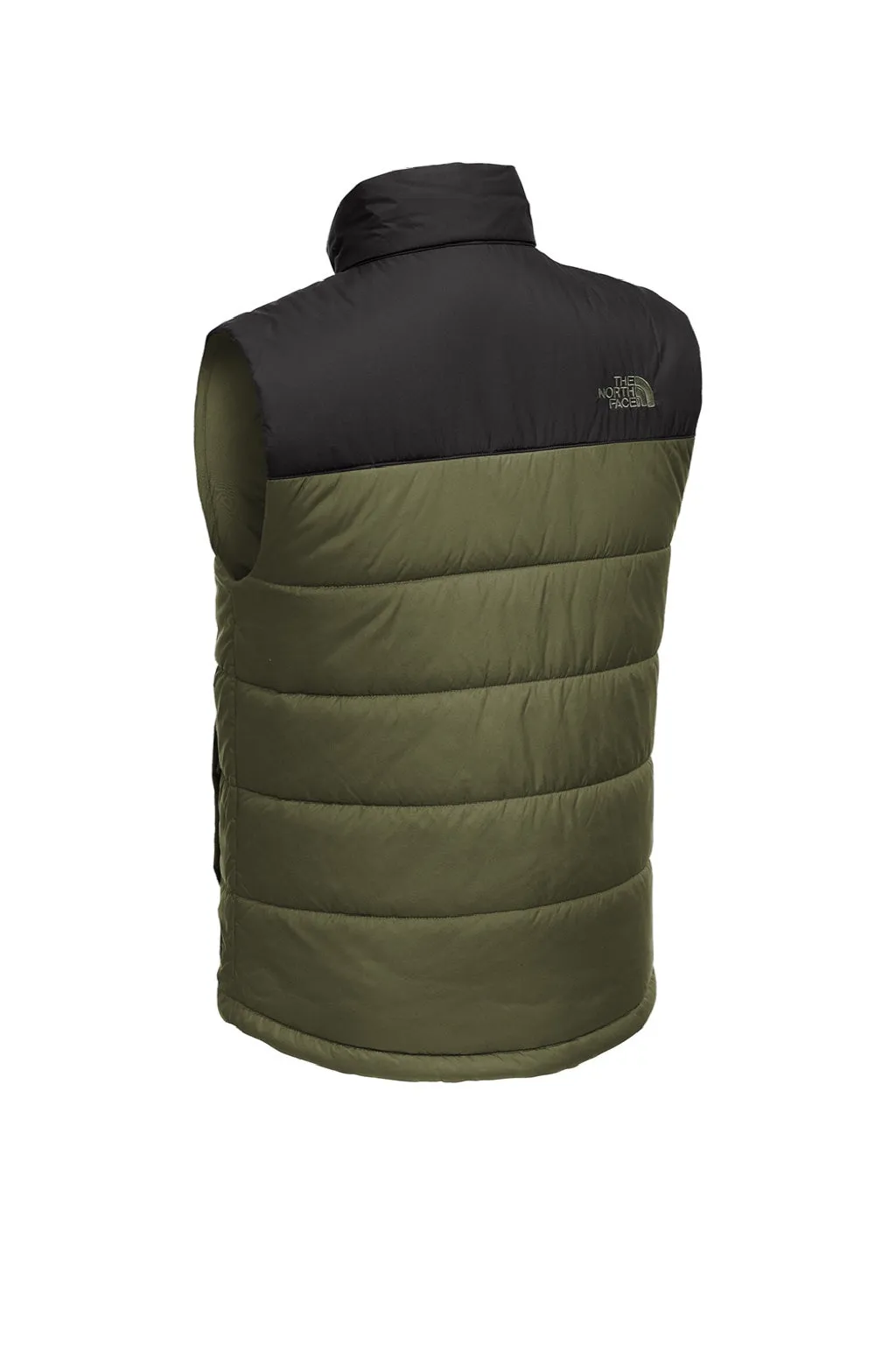 The North Face Mens Water Resistant Everyday Insulated Full Zip Vest - Burnt Olive Green