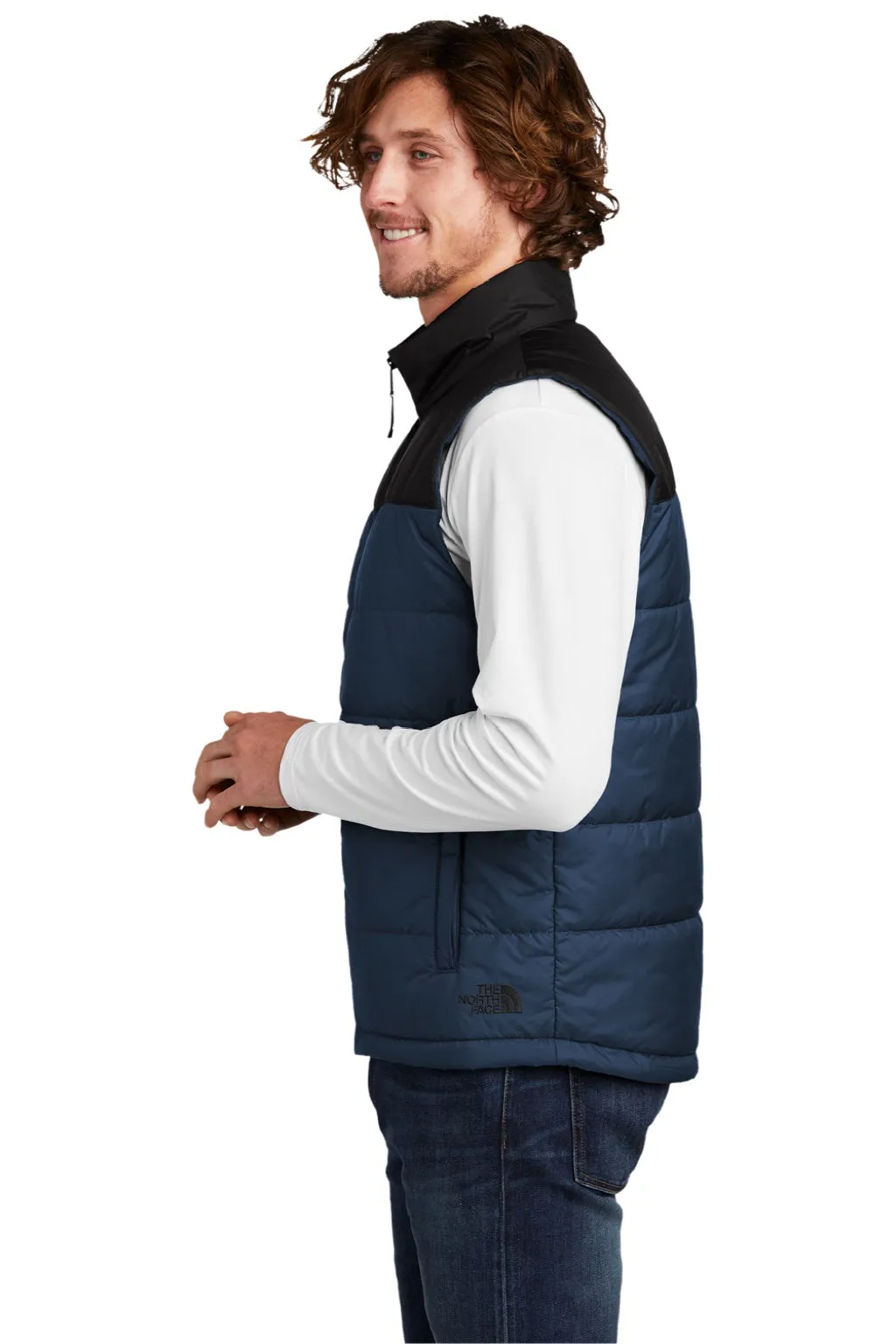 The North Face Mens Water Resistant Everyday Insulated Full Zip Vest - Shady Blue