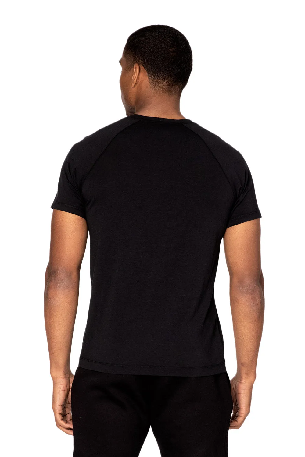 Threadfast Apparel Mens Impact Short Sleeve Crewneck T-Shirt - Black