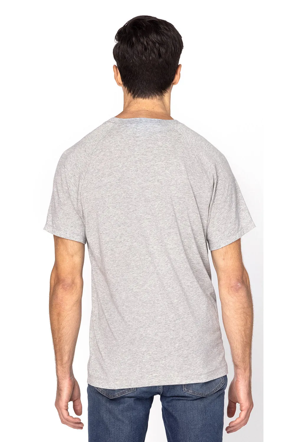 Threadfast Apparel Mens Impact Short Sleeve Crewneck T-Shirt - Heather Grey