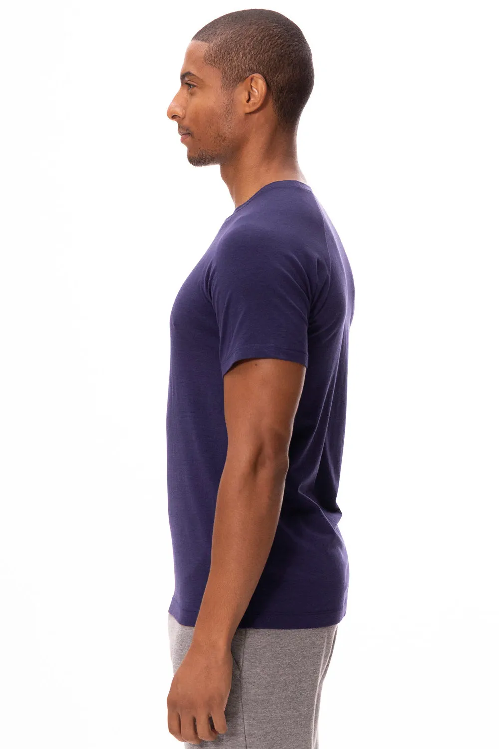 Threadfast Apparel Mens Impact Short Sleeve Crewneck T-Shirt - Navy Blue