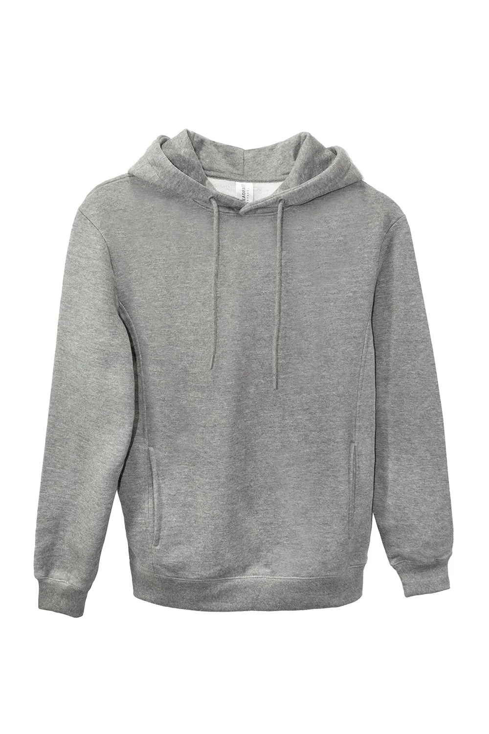 Threadfast Apparel Mens Ultimate Fleece Hooded Sweatshirt Hoodie w/ Pockets - Heather Grey