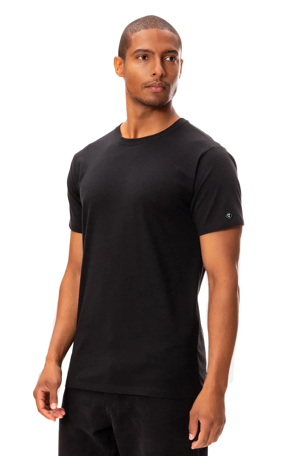 Threadfast Apparel Mens Ultimate NFC Short Sleeve Crewneck T-Shirt - Black