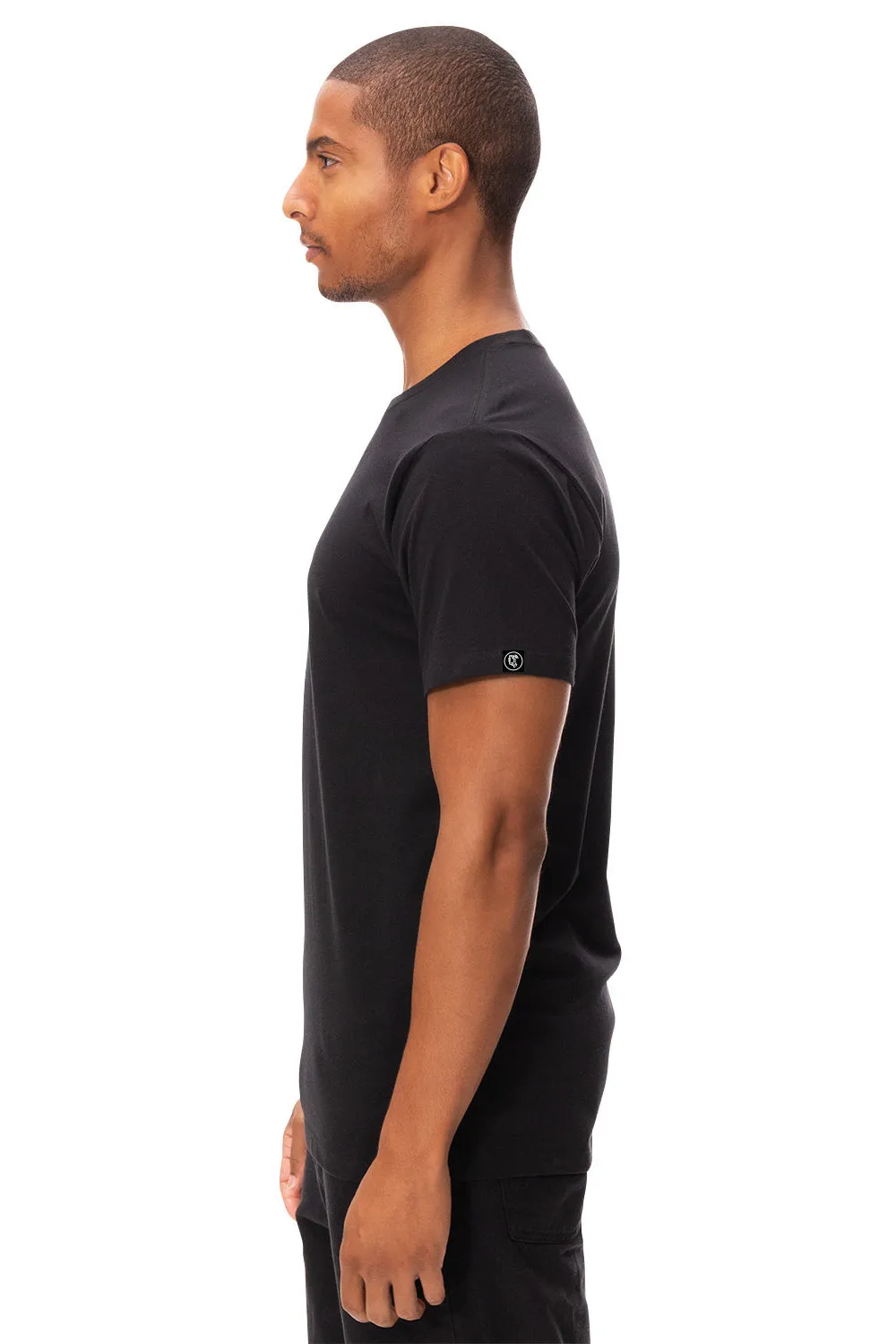 Threadfast Apparel Mens Ultimate NFC Short Sleeve Crewneck T-Shirt - Black