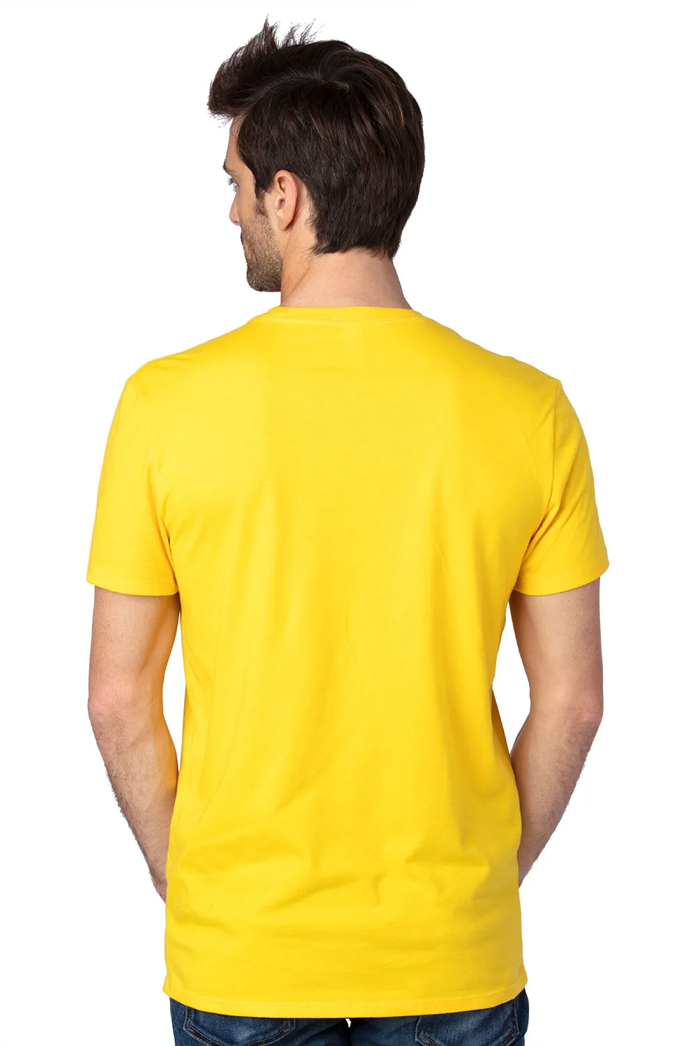 Threadfast Apparel Mens Ultimate Short Sleeve Crewneck T-Shirt - Bright Yellow