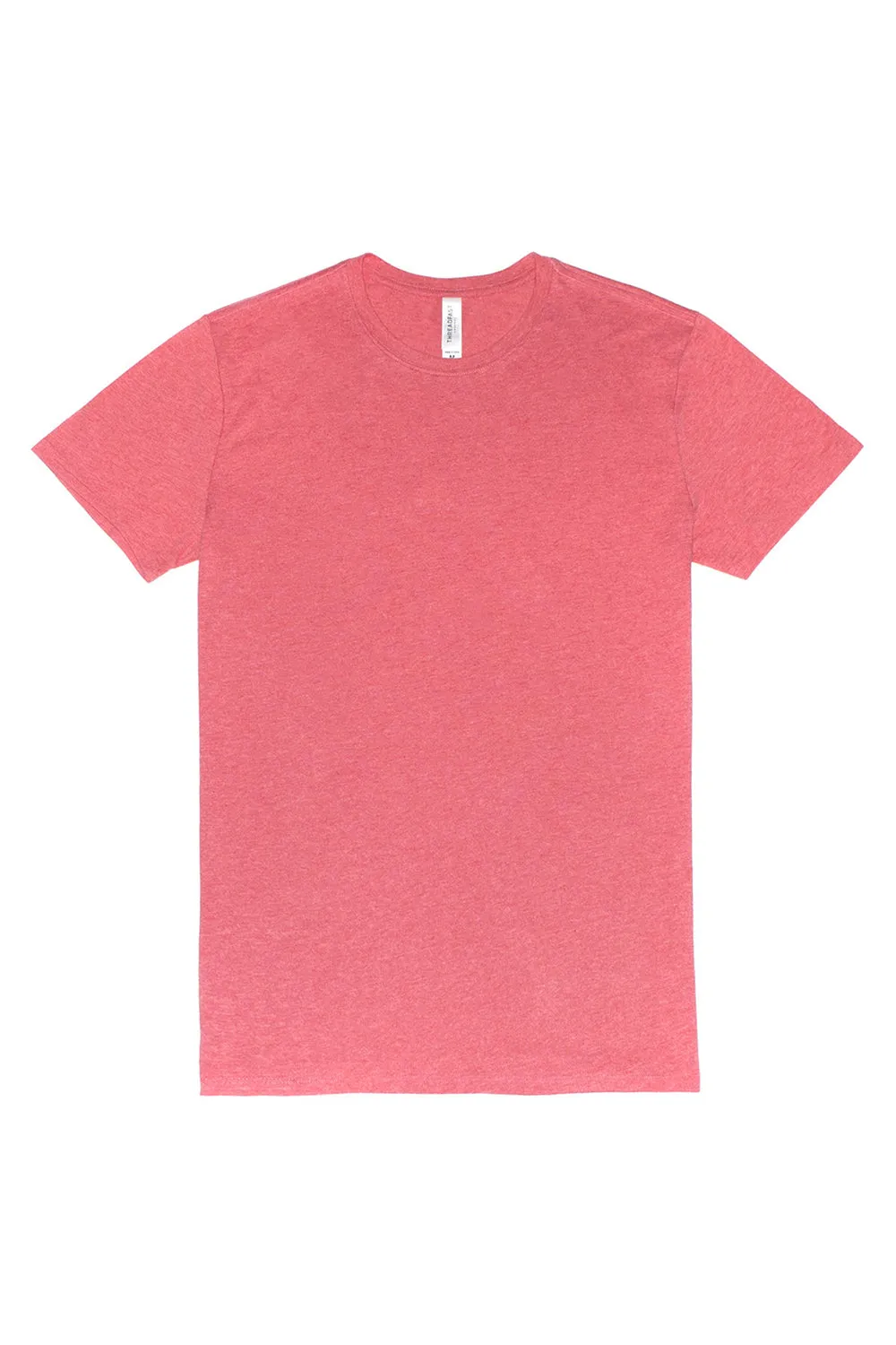Threadfast Apparel Mens Ultimate Short Sleeve Crewneck T-Shirt - Heather Red