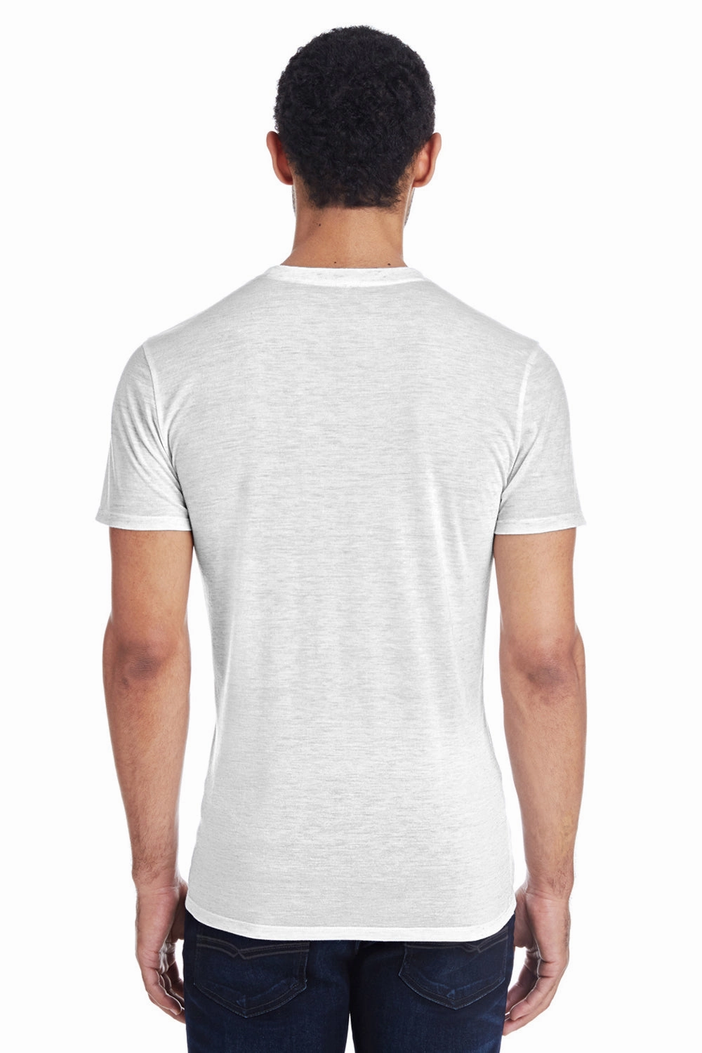 Threadfast Apparel Mens Blizzard Jersey Short Sleeve Crewneck T-Shirt - White