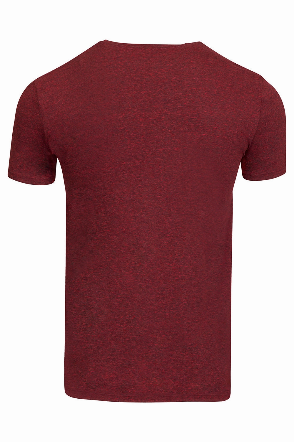 Threadfast Apparel Mens Short Sleeve Crewneck T-Shirt - Cardinal Black
